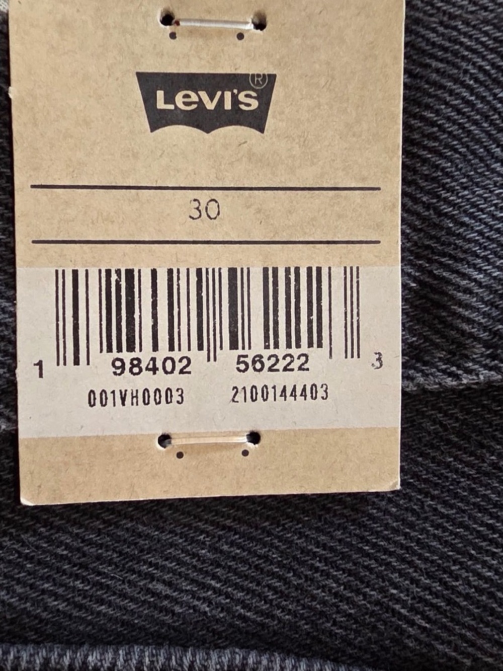 Levi’s Back Slit Black Denim Midi Skirt Size 30 NWT - Picture 6 of 8